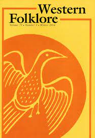 An orange image of a bird on a yellow background with the journal's title on top