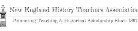 New England History Teachers Association in black on white